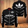 AVAILABLE Adidas Luxury Brand Ombre Black Grey Bomber Jacket Limited Edition