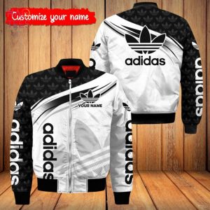 AVAILABLE Adidas Luxury Brand Printing Logo Bomber Jacket Limited Edition