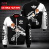 AVAILABLE Adidas White Black Grey Luxury Brand Bomber Jacket All Over Printed