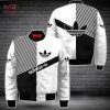 AVAILABLE Adidas White Black Grey Luxury Brand Bomber Jacket All Over Printed