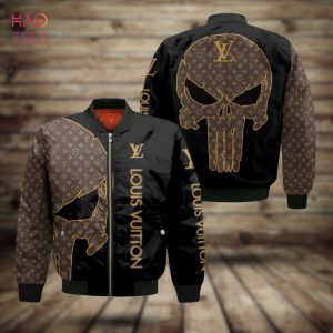 AVAILABLE Louis Vuitton Luxury Brand Printing Skull 3D Bomber Jacket Limited Edition