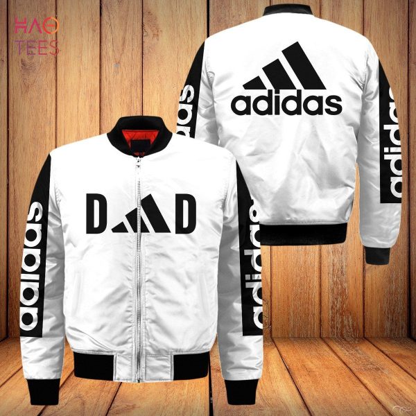 BEST Adidas Luxury Brand DD Mix White Color Bomber Jacket Limited Edition