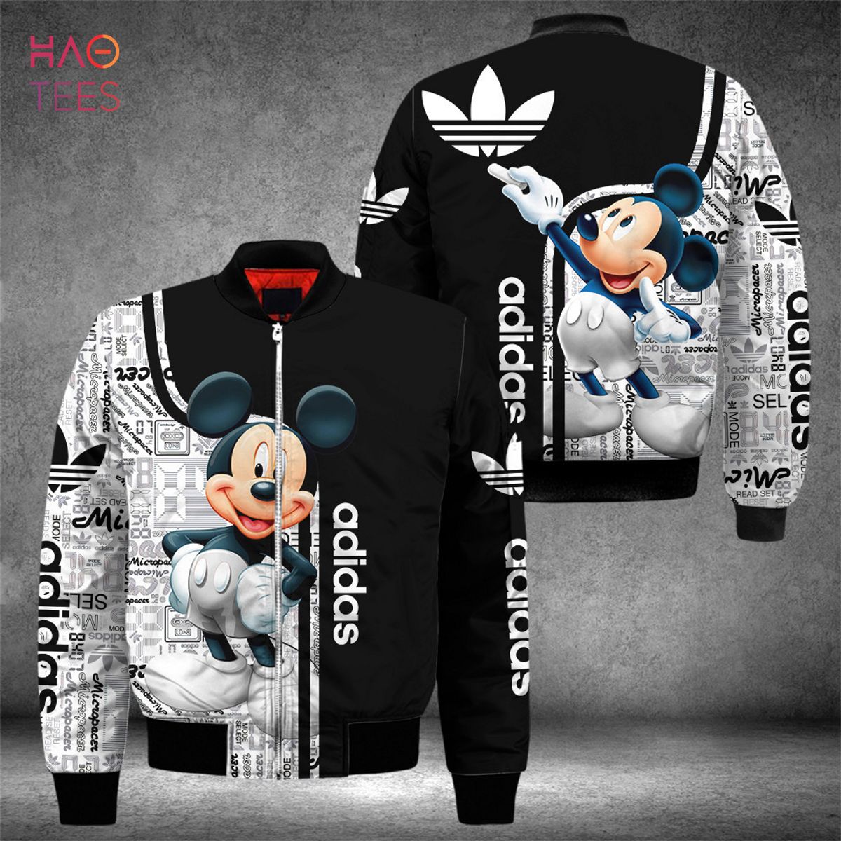 BEST Adidas Luxury Brand Mickey Mouse Bomber Jacket POD Design