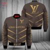 BEST Louis Vuitton Luxury Brand Dark Brown Bomber Jacket Limited
