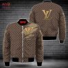 BEST Louis Vuitton Luxury Brand Flame Pattern Bomber Jacket Limited Edition