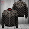 BEST Louis Vuitton Luxury Brand Red Mix White Bomber Jacket Limited Edition