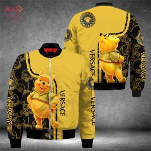 BEST Versace Luxury Brand Winnie The Pooh Bomber Jacket POD Design