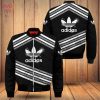 HOT Adidas Full White Color Luxury Brand Bomber Jacket Limited Edition