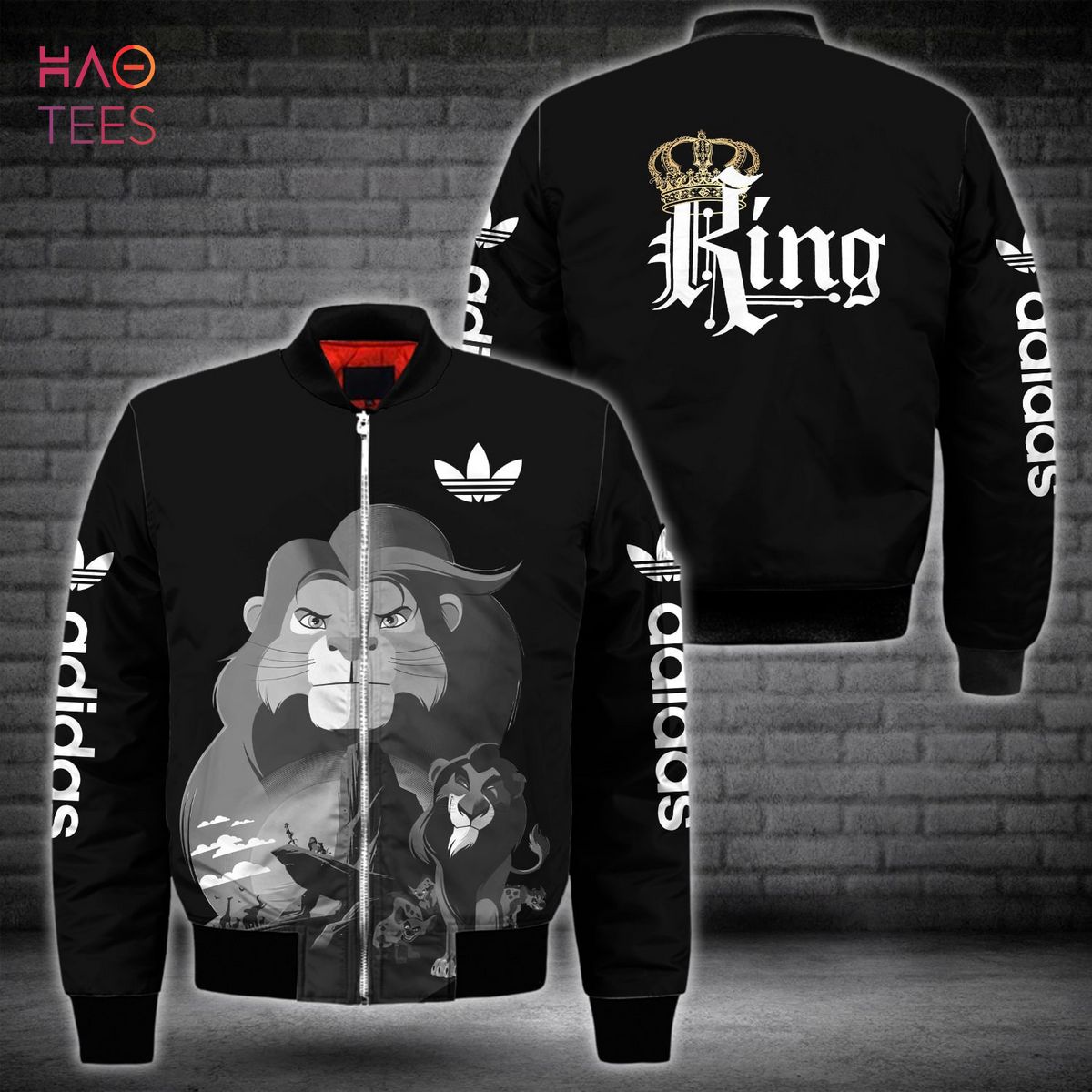 HOT Adidas Lion King Luxury Brand Bomber Jacket Limited Edition