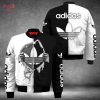 HOT Adidas Luxury Brand Red Mix Black Bomber Jacket Limited Edition