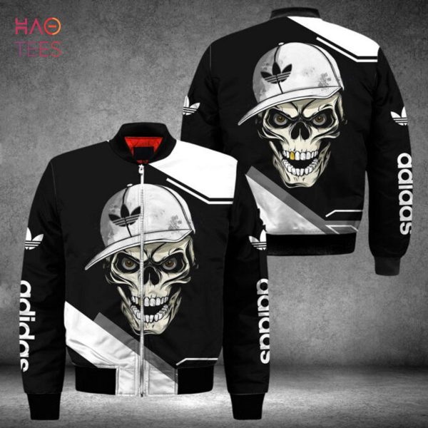 HOT Adidas Skull Printing 3D Luxury Brand Bomber Jacket POD Design