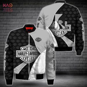 HOT Harley Davidson Black Grey Luxury Brand Bomber Jacket Limited Edition