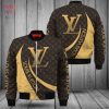 HOT Louis Vuitton Grey Black Brown Luxury Brand Bomber Jacket Limited Edition