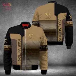 Louis Vuitton black pattern hoodie, bomber jacket - LIMITED EDITION