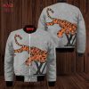 HOT Louis Vuitton Luxury Brand Ombre Green Mix Gold Bomber Jacket Limited Edition