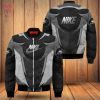 HOT Nike Luxury Brand Black Color Mix Printing Logo Bomber Jacket Limited Edition