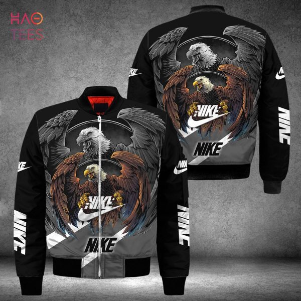 HOT Nike Luxury Brand Eagle Printing 3D Bomber Jacket Limited Edition