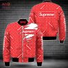 HOT Supreme Luxury Brand Black Mix Red Bomber Jacket Limited Edition HOT Supreme Luxury Brand Black Mix Red Bomber Jacket Limited Edition