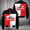 HOT Supreme Luxury Brand Stripe Red Black Bomber Jacket Limied Edition HOT Supreme Luxury Brand Stripe Red Black Bomber Jacket Limied Edition