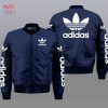 NEW Adidas Black Mix Grey Luxury Brand Bomber Jacket Limited Edition