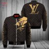 NEW Louis Vuitton Gold Black Brown Luxury Brand Bomber Jacket Limited Edition