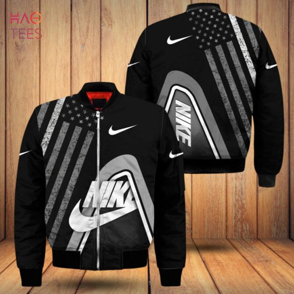 NEW Nike Luxury Brand American Flag Pattern Bomber Jacket POD Design