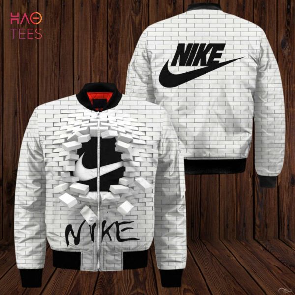 NEW Nike Luxury Brand Full White Color Bomber Jacket Limited Edition