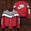 NEW Nike Luxury Brand Red Mix Black Bomber Jacket Limited Edition