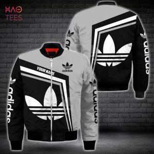 THE BEST Adidas Black Grey Luxury Brand Bomber Jacket Limited Edition