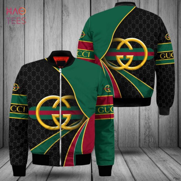 THE BEST Gucci Luxury Brand Black Green Red Bomber Jacket Limited Edition