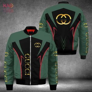 THE BEST Gucci Luxury Brand Green Mix Black Bomber Jacket Limited Edition