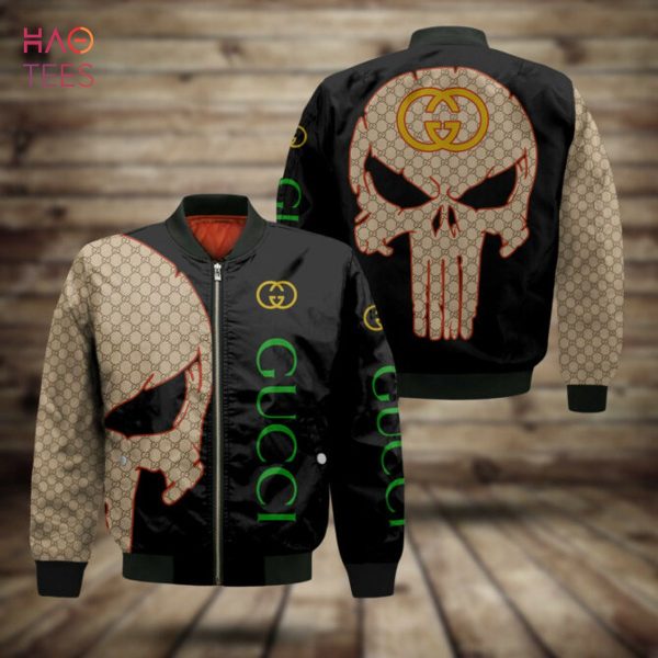 THE BEST Gucci Luxury Brand Skull 3D Design Bomber Jacket Limited Edition