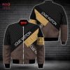 THE BEST Louis Vuitton Luxury Brand Blue Mix Gold Logo Bomber Jacket Limited Edition