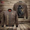THE BEST Louis Vuitton Luxury Brand Full Brown Color Bomber Jacket Limited Edition