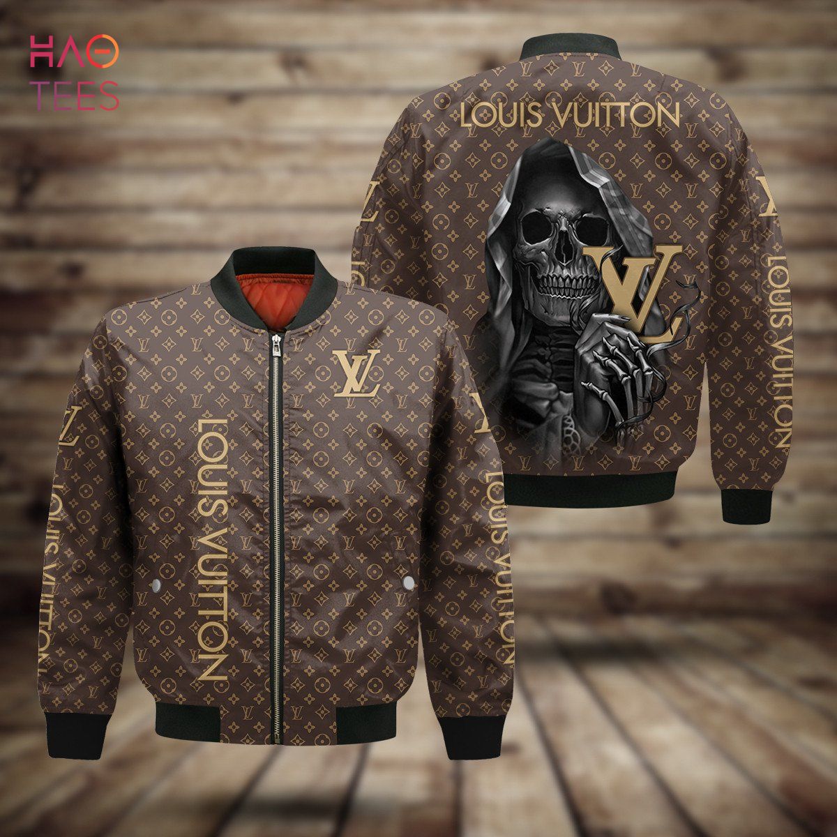 THE BEST Louis Vuitton Skull 3D Printing Luxury Brand Bomber Jacket Limited Edition