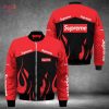 THE BEST Supreme Luxury Brand Flame Pattern Design Bomber Jacket Limited Edition