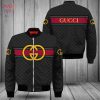 TRENDDING Gucci Luxury Brand Black Red Green Bomber Jacket Limited Edition