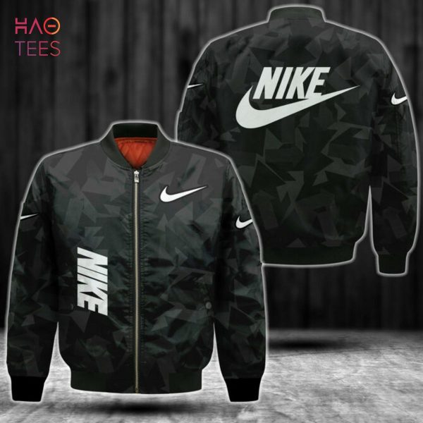 TRENDDING Nike Luxury Brand Full Black Bomber Jacket Limited Edition