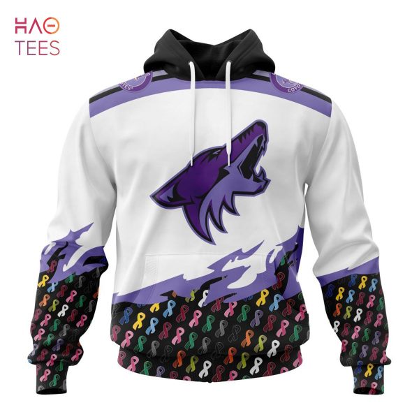 BEST NHL Arizona Coyotes, Specialized Kits In OCTOBER WE STAND TOGETHER WE CAN BEAT CANCER