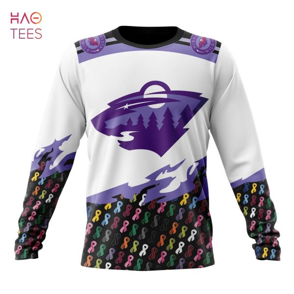 BEST NHL Minnesota Wild, Specialized Kits In OCTOBER WE STAND TOGETHER WE CAN BEAT CANCER
