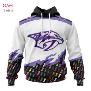 BEST NHL Nashville Predators, Specialized Kits In OCTOBER WE STAND TOGETHER WE CAN BEAT CANCER