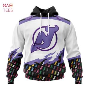 BEST NHL New Jersey Devils, Specialized Kits In OCTOBER WE STAND TOGETHER WE CAN BEAT CANCER
