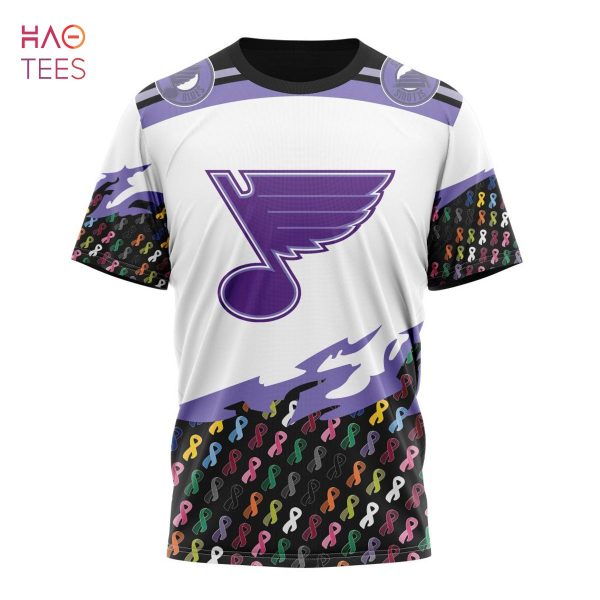 BEST NHL St. Louis Blues, Specialized Kits In OCTOBER WE STAND TOGETHER WE CAN BEAT CANCER