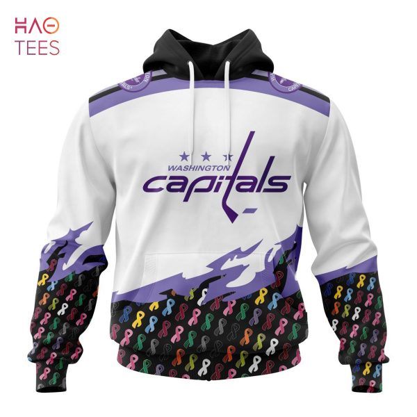 BEST NHL Washington Capitals, Specialized Kits In OCTOBER WE STAND TOGETHER WE CAN BEAT CANCER