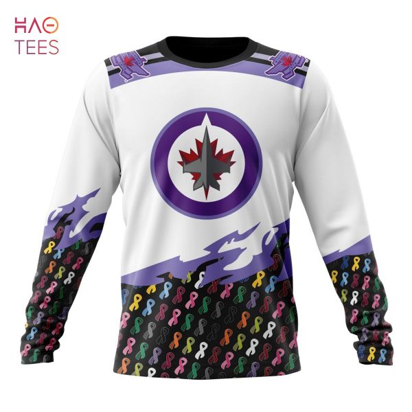 BEST NHL Winnipeg Jets, Specialized Kits In OCTOBER WE STAND TOGETHER WE CAN BEAT CANCER