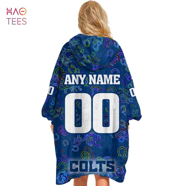 BEST Personalized AFL Indianapolis Colts Oodie, Flanket, Blanket Hoodie, Snuggie