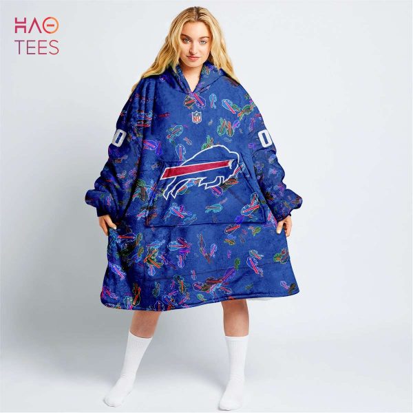 BEST Personalized NFL Buffalo Bills Oodie, Flanket, Blanket Hoodie, Snuggie