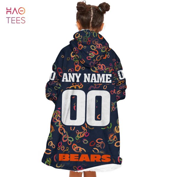 BEST Personalized NFL Chicago Bears Oodie, Flanket, Blanket Hoodie, Snuggie