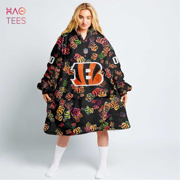 BEST Personalized NFL Cincinnati Bengals Oodie, Flanket, Blanket Hoodie, Snuggie