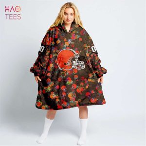 BEST Personalized NFL Cleveland Browns Oodie, Flanket, Blanket Hoodie, Snuggie